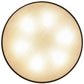 Meyda Lighting Urban 37" 6-Light Timeless Bronze Semi-flush Mount Ceiling Light With Sahara Taupe Idalight Shade