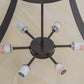 Meyda Lighting Urban 37" 6-Light Timeless Bronze Semi-flush Mount Ceiling Light With Sahara Taupe Idalight Shade