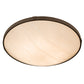 Meyda Lighting Urban 43" 8-Light Oil Rubbed Bronze Semi-flush Mount Light With Ivory Fleshtone Idalight Shade