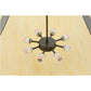 Meyda Lighting Urban 44" 8-Light Timeless Bronze Semi-flush Mount Ceiling Light With Beige Sahara Taupe Idalight Shade Glass