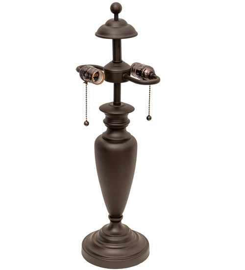 Meyda Lighting Urn 23" 2-Light Craftsman Brown Table Lamp Base