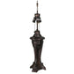 Meyda Lighting Urn 28" 3-Light Mahogany Bronze Table Lamp Base