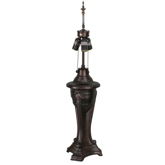 Meyda Lighting Urn 28" 3-Light Mahogany Bronze Table Lamp Base