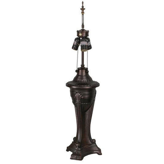 Meyda Lighting Urn 28" 3-Light Mahogany Bronze Table Lamp Base