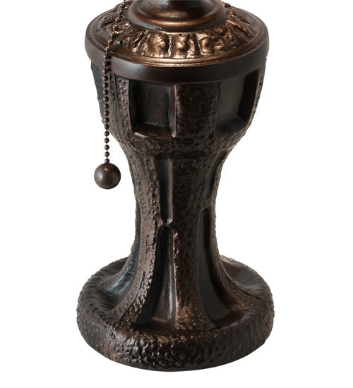 Meyda Lighting Urn 9" Mahogany Bronze Table Lamp Base