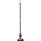 Meyda Lighting Urn Handle 63" Mahogany Bronze Floor Lamp Base