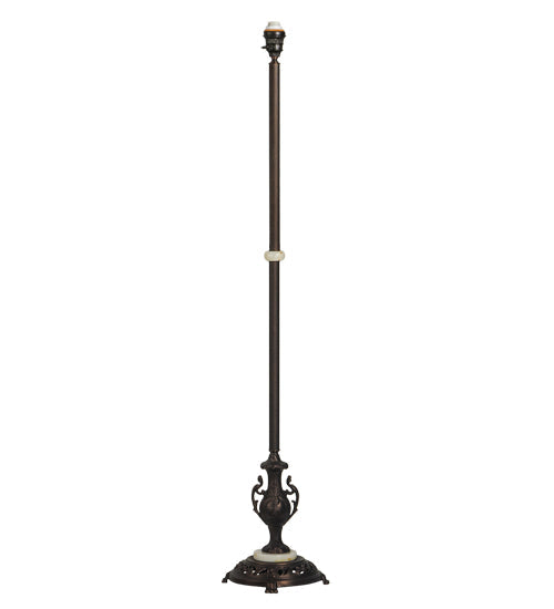 Meyda Lighting Urn Handle 63" Mahogany Bronze Torchiere Floor Lamp Base