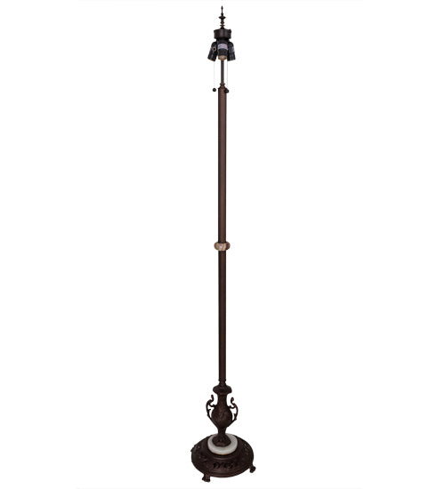 Meyda Lighting Urn Handle 70" 3-Light Mahogany Bronze Floor Lamp Base