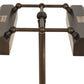 Meyda Lighting Utica 17" 2-Light Chemical Antique Brass Library Table Lamp