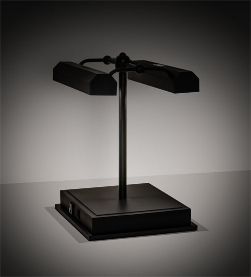 Meyda Lighting Utica 17" 2-Light Oil Rubbed Bronze Table Lamp