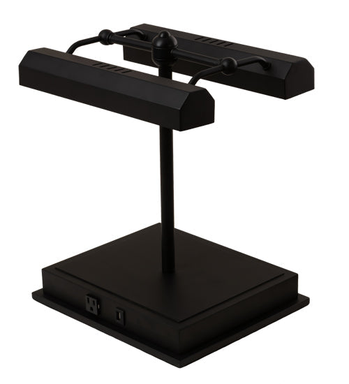 Meyda Lighting Utica 17" 2-Light Oil Rubbed Bronze Table Lamp