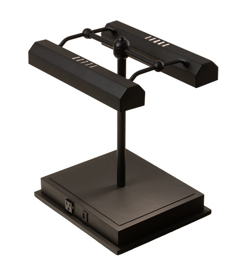 Meyda Lighting Utica 17" 2-Light Oil Rubbed Bronze Table Lamp
