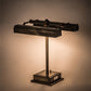 Meyda Lighting Utica Library 16" 2-Light Antique Brass Banker's Table Lamp