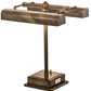Meyda Lighting Utica Library 16" 2-Light Antique Brass Banker's Table Lamp