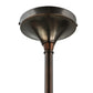 Meyda Lighting Utopia 14" Mahogany Bronze Plaza Mini Pendant Light With Green and Yellow Shade Glass