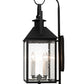 Meyda Lighting Vaculin 14" 4-Light Matte Black Wall Sconce With Clear Seeded Shade Glass