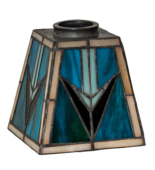 Meyda Lighting Valencia 7" Mission Multi-Colored Stained Shade Glass