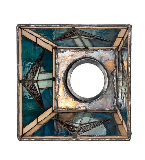 Meyda Lighting Valencia 7" Mission Multi-Colored Stained Shade Glass
