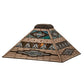 Meyda Lighting Valencia Mission 20" Multi-Colored Stained Shade Glass