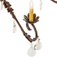 Meyda Lighting Valentina 56" 12-Light Oxide Bronze Chandelier With Ivory Faux Candlelight