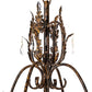 Meyda Lighting Valentina 56" 12-Light Oxide Bronze Chandelier With Ivory Faux Candlelight