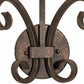 Meyda Lighting Valetta 10" 2-Light Gilded Tobacco Wall Sconce With Amber Faux Candlelight