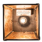 Meyda Lighting Valley View 6"Sq Oil Rubbed Bronze Mini Pendant Light With Amber Mica Shade Glass