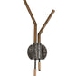 Meyda Lighting Varillas 12" 2-Light LED Silicon Bronze & Black Nickel Wall Sconce