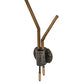 Meyda Lighting Varillas 12" 2-Light LED Silicon Bronze & Black Nickel Wall Sconce