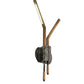 Meyda Lighting Varillas 12" 2-Light LED Silicon Bronze & Black Nickel Wall Sconce