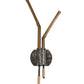 Meyda Lighting Varillas 12" 2-Light LED Silicon Bronze & Black Nickel Wall Sconce
