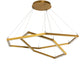 Meyda Lighting Vela 70" Goldtastic Cascading Pendant Light With White Statuario Idalight Shade