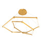 Meyda Lighting Vela 70" Goldtastic Cascading Pendant Light With White Statuario Idalight Shade