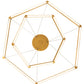 Meyda Lighting Vela 70" Goldtastic Cascading Pendant Light With White Statuario Idalight Shade