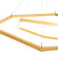 Meyda Lighting Vela 70" Goldtastic Cascading Pendant Light With White Statuario Idalight Shade