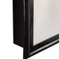 Meyda Lighting Ventana 10" Black Chrome Wall Sconce With Frosted White Shade Glass