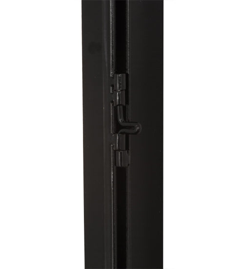 Meyda Lighting Ventana 10" Black Chrome Wall Sconce With Frosted White Shade Glass