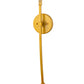 Meyda Lighting Verheven 5" Transparent Gold Over Nickel Wall Sconce With Silver Mica Shade Glass