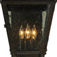 Meyda Lighting Verona 12" 3-Light Gilded Tobacco Lantern Wall Sconce With Clear Seeded Shade Glass