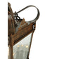 Meyda Lighting Verona 17" 3-Light Gilded Tobacco Post Mount Light With Clear Seeded Shade Glass