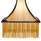 Meyda Lighting Victoria 15" Craftsman Brown & Mahogany Bronze Frame With Beige Art Shade Glass