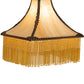 Meyda Lighting Victoria 15" Craftsman Brown & Mahogany Bronze Frame With Beige Art Shade Glass
