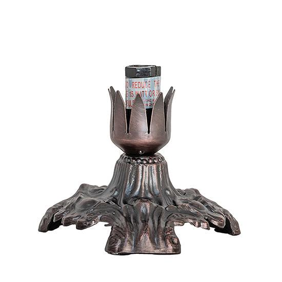 Meyda Lighting Victorian 3" Mahogany Bronze Table Lamp Base