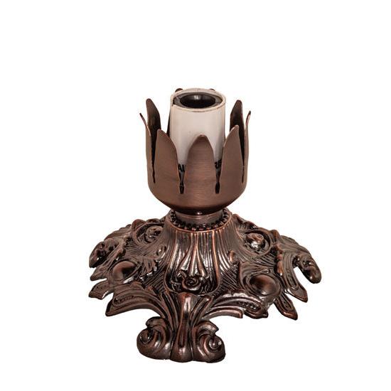Meyda Lighting Victorian 4" Mahogany Bronze Table Lamp Base