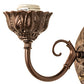 Meyda Lighting Victorian 6" Mahogany Bronze Wall Sconce Hardware