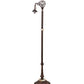 Meyda Lighting Victorian 61" Mahogany Bronze Bridge Arm Floor Lamp Base