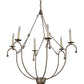 Meyda Lighting Vienna 32" 6-Light Corinth Chandelier With White Faux Candlelight