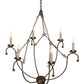 Meyda Lighting Vienna 32" 6-Light Corinth Chandelier With White Faux Candlelight