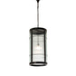 Meyda Lighting Villa 18" Solar Black Pendant Light With Clear Rainy View Shade Glass