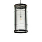 Meyda Lighting Villa 18" Solar Black Pendant Light With Clear Rainy View Shade Glass